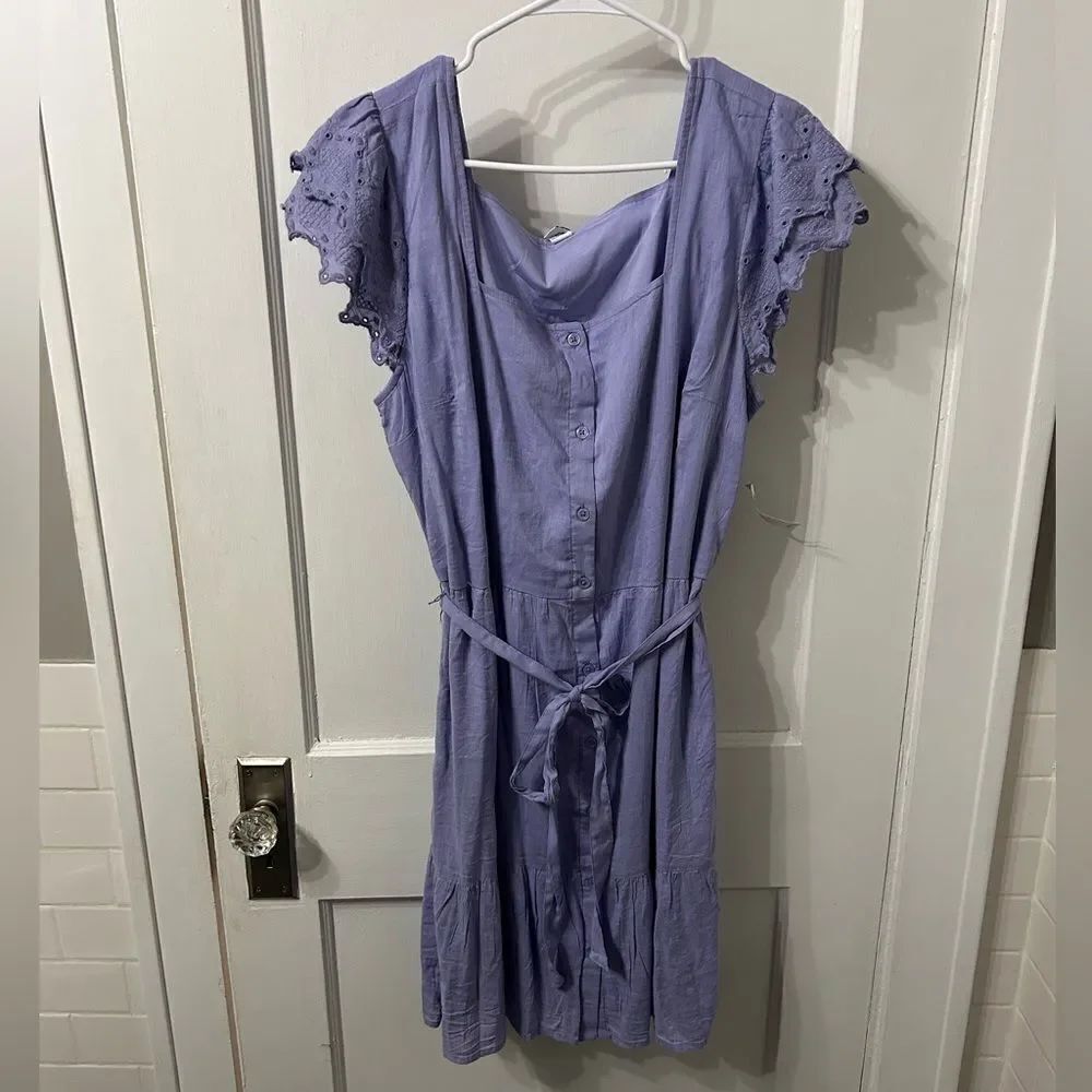 Old Navy Purple Midi Dress